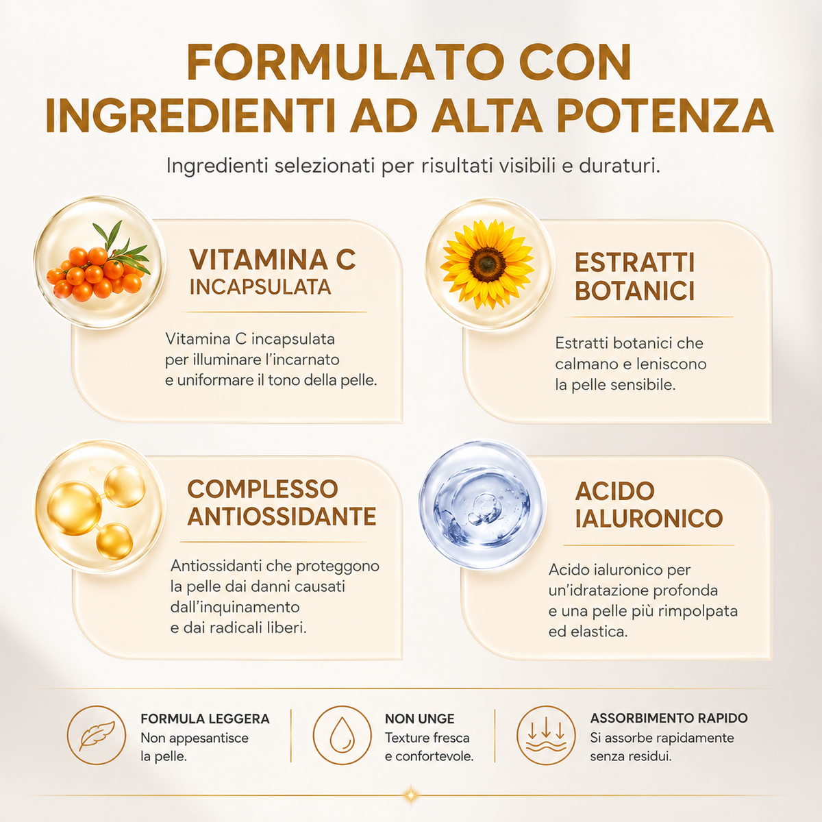 Hoygi - Golden C Serum™ Siero Viso Vitamina C Stabilizzata