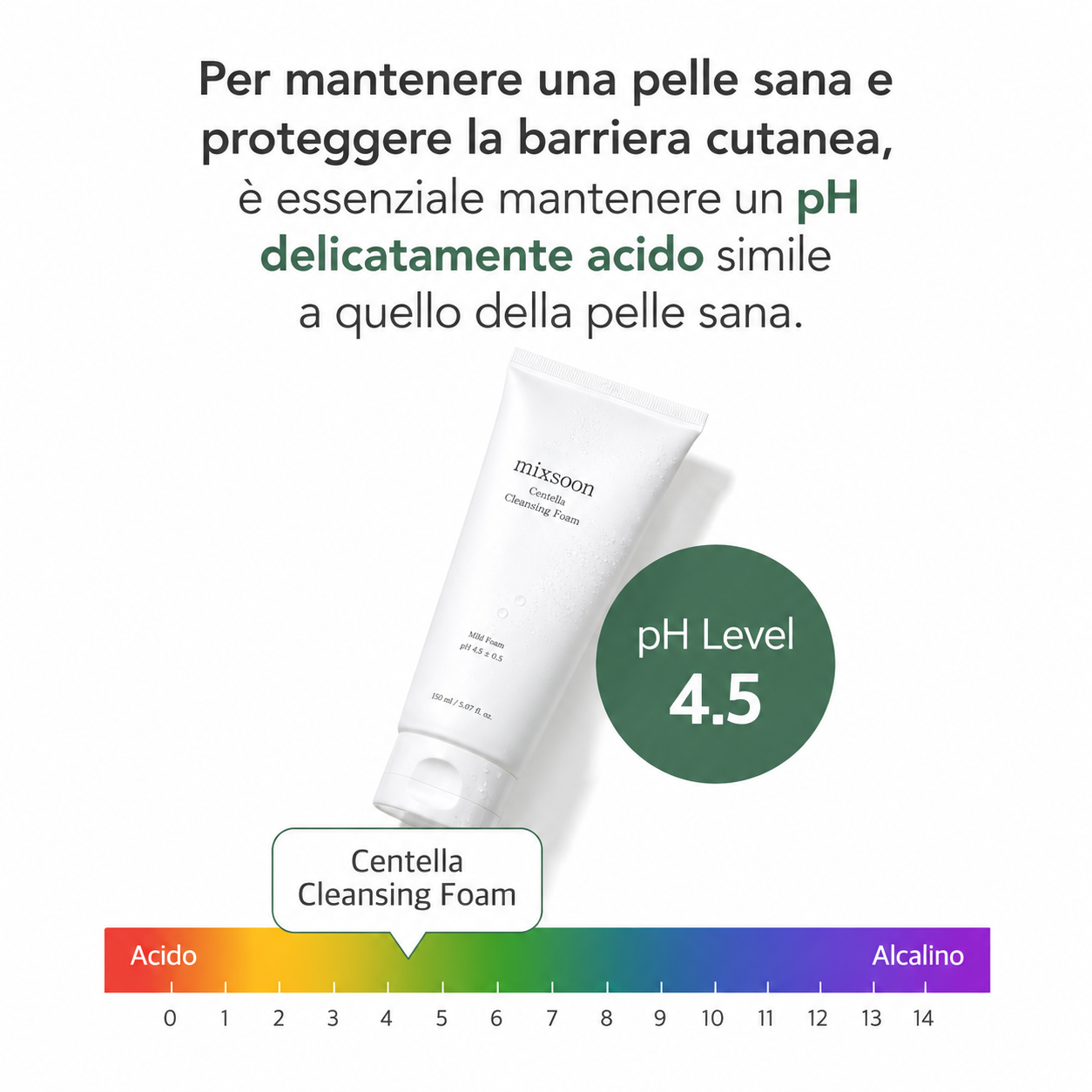 Mixsoon - Centella Cleansing Foam™ – Detergente Viso alla Centella