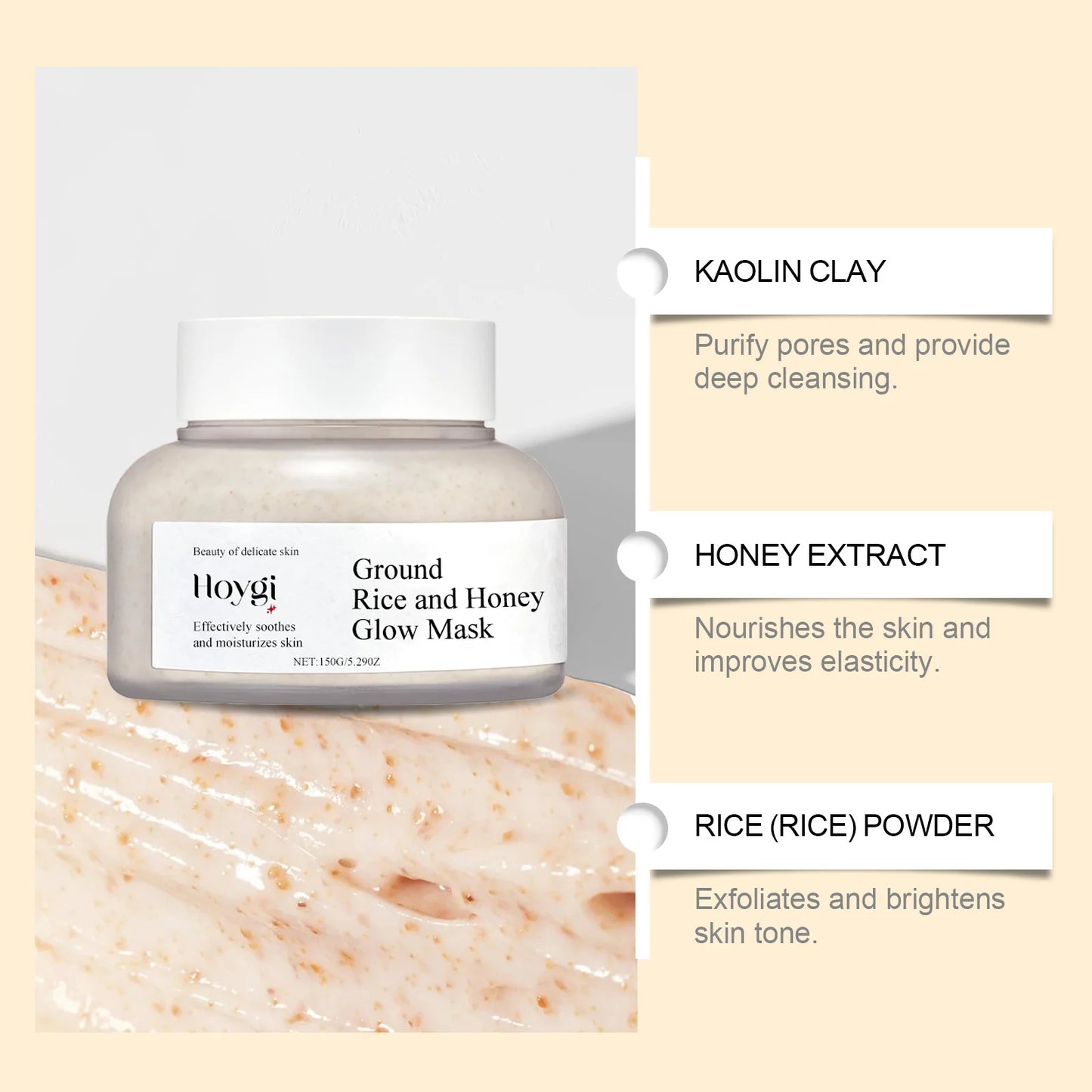 Hoygi - Rice Glow Face Mask™