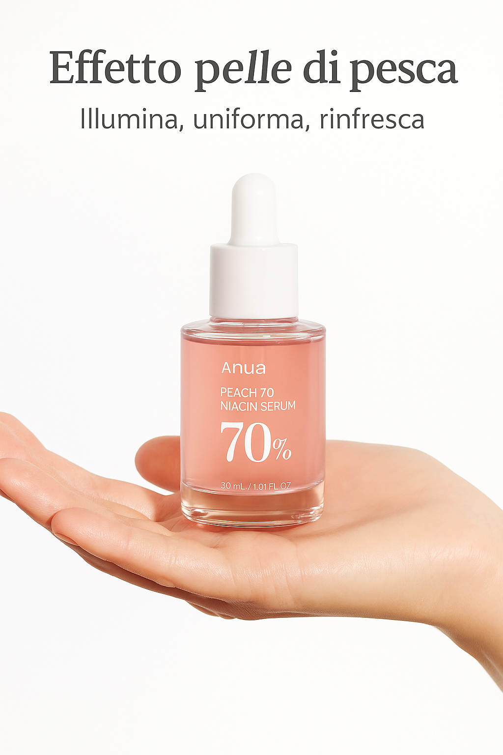 Siero Niacinamide™ viso alla pesca 70% - Korean SkinCare