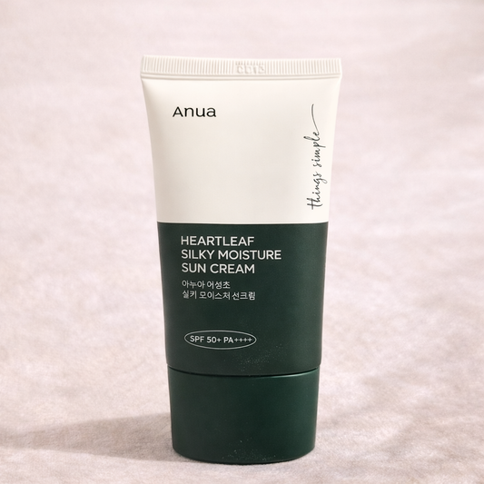 Anua - Heartleaf Silky Moisture Sun Cream™ SPF50+ PA ++++ Crema Solare