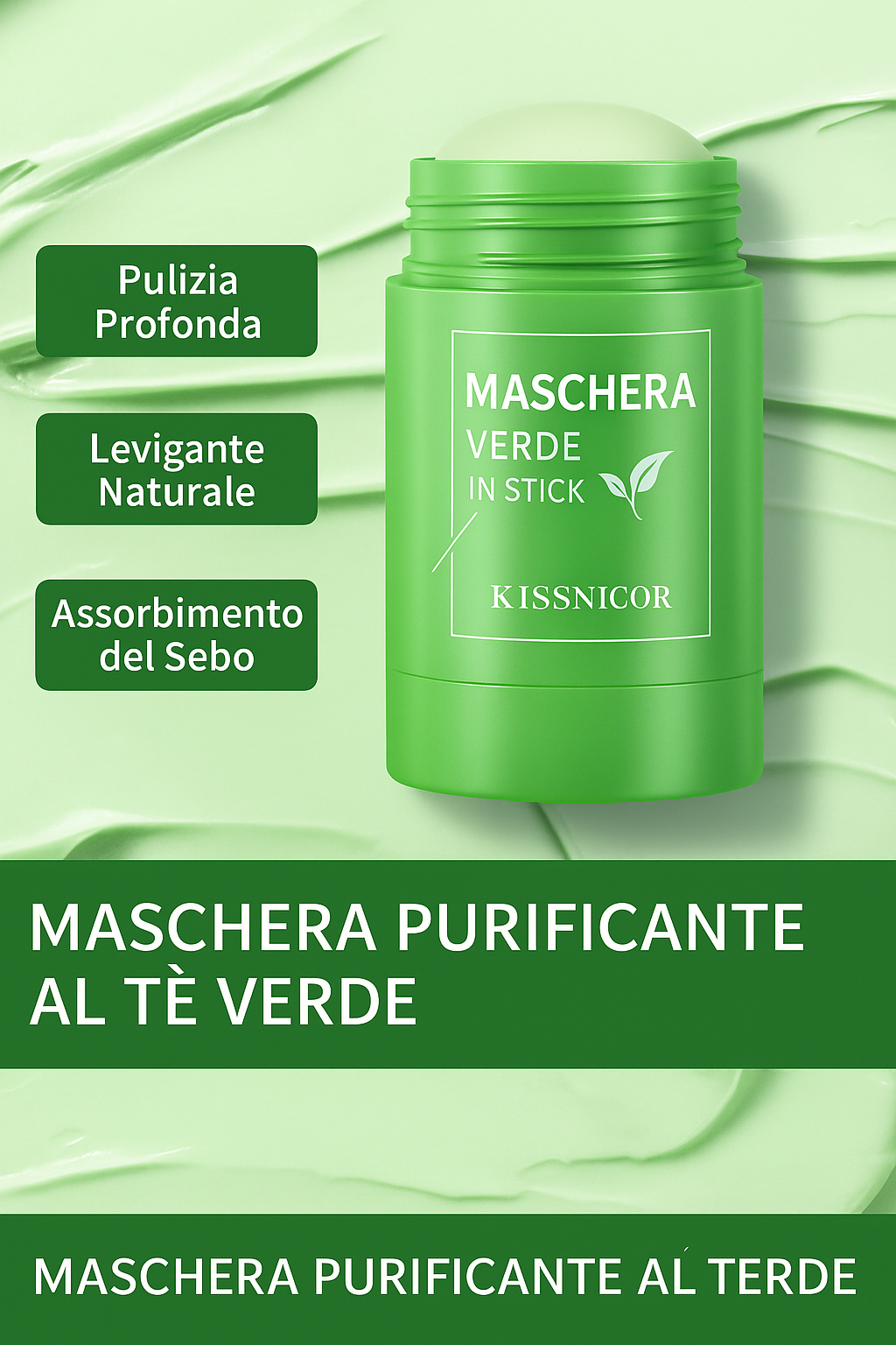Kissnicor - Matcha Glow Mask™ Detox Matcha Face Mask