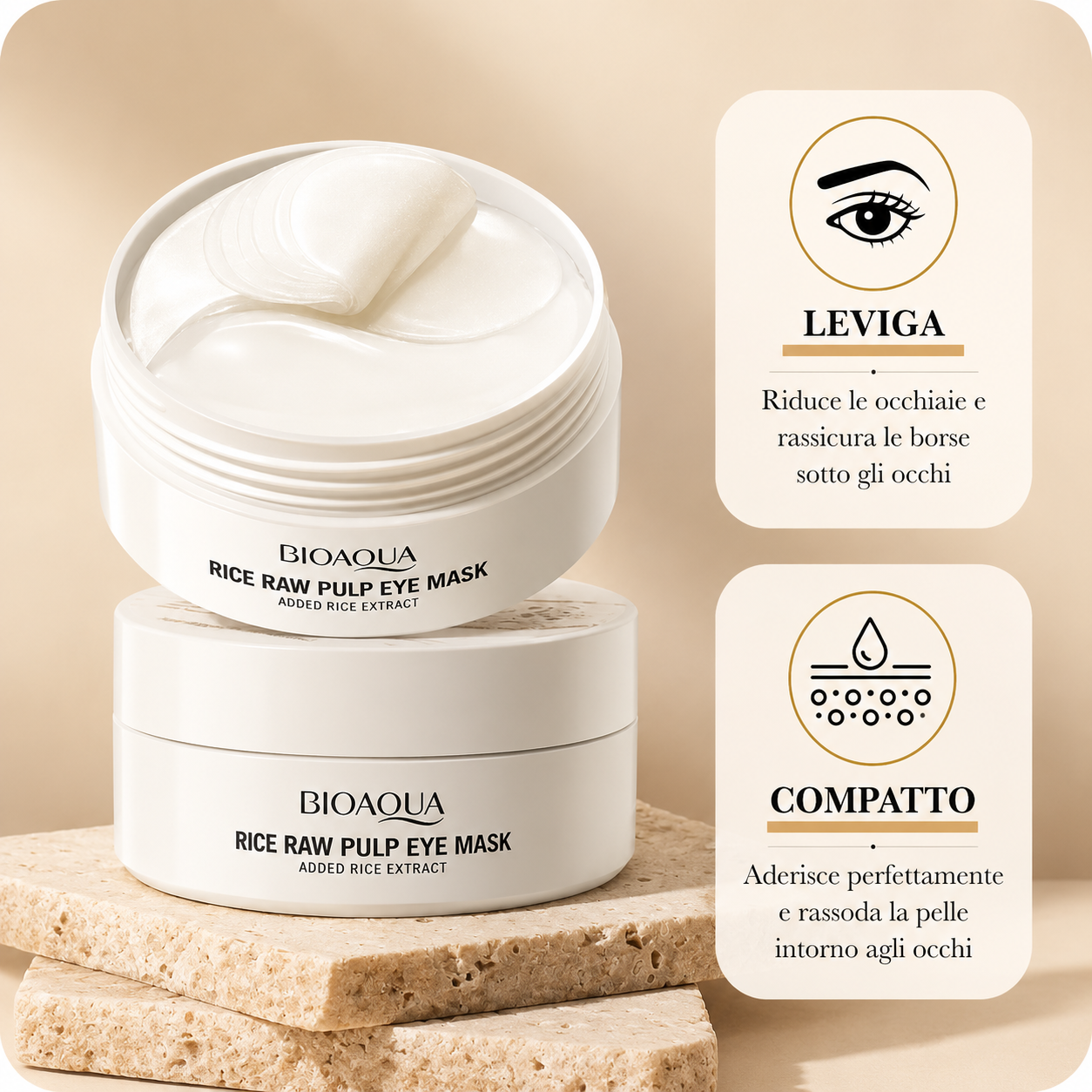 Bioaqua - Rice Glow Eye Patch™ Cerotti Contorno Occhi al Riso