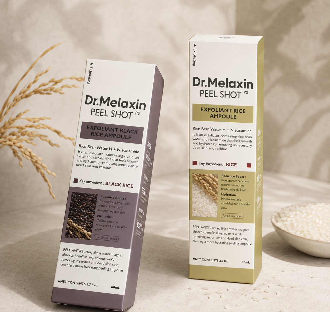 Dr. Melaxin Peel Shot™ – Moisturizing Rice Facial Essence