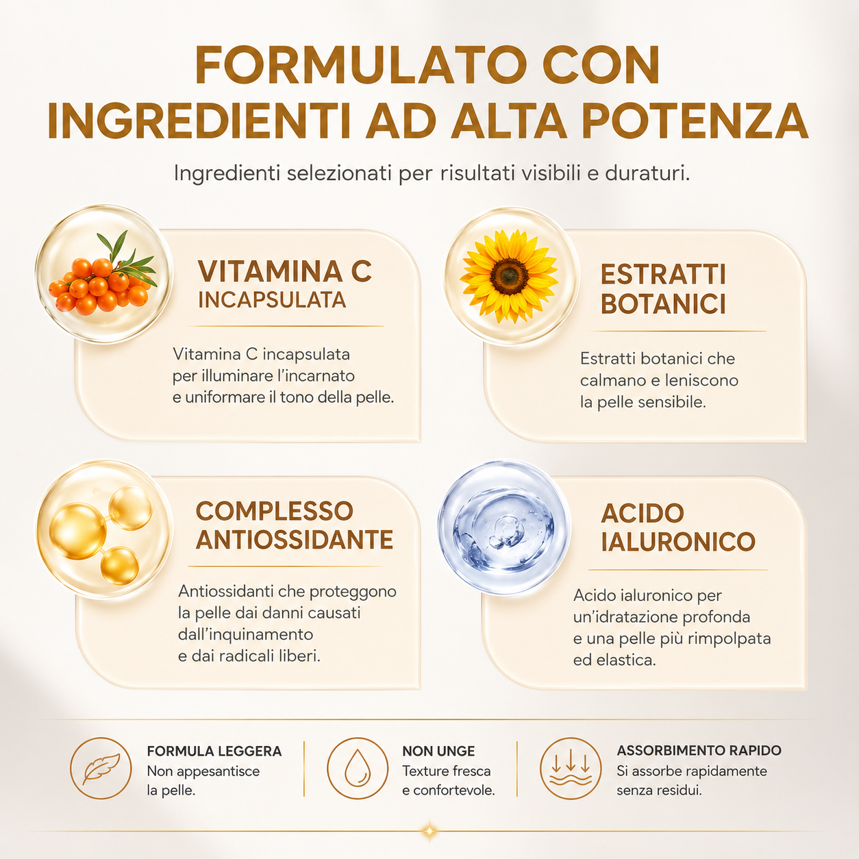Hoygi - Golden C Serum™ Siero Viso Vitamina C Stabilizzata