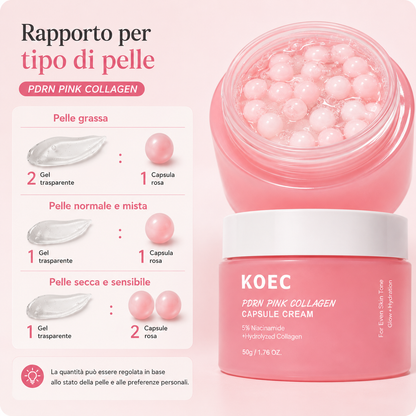 KOEC - Pink Collagen Capsules™ Siero Viso al Collagene Marino