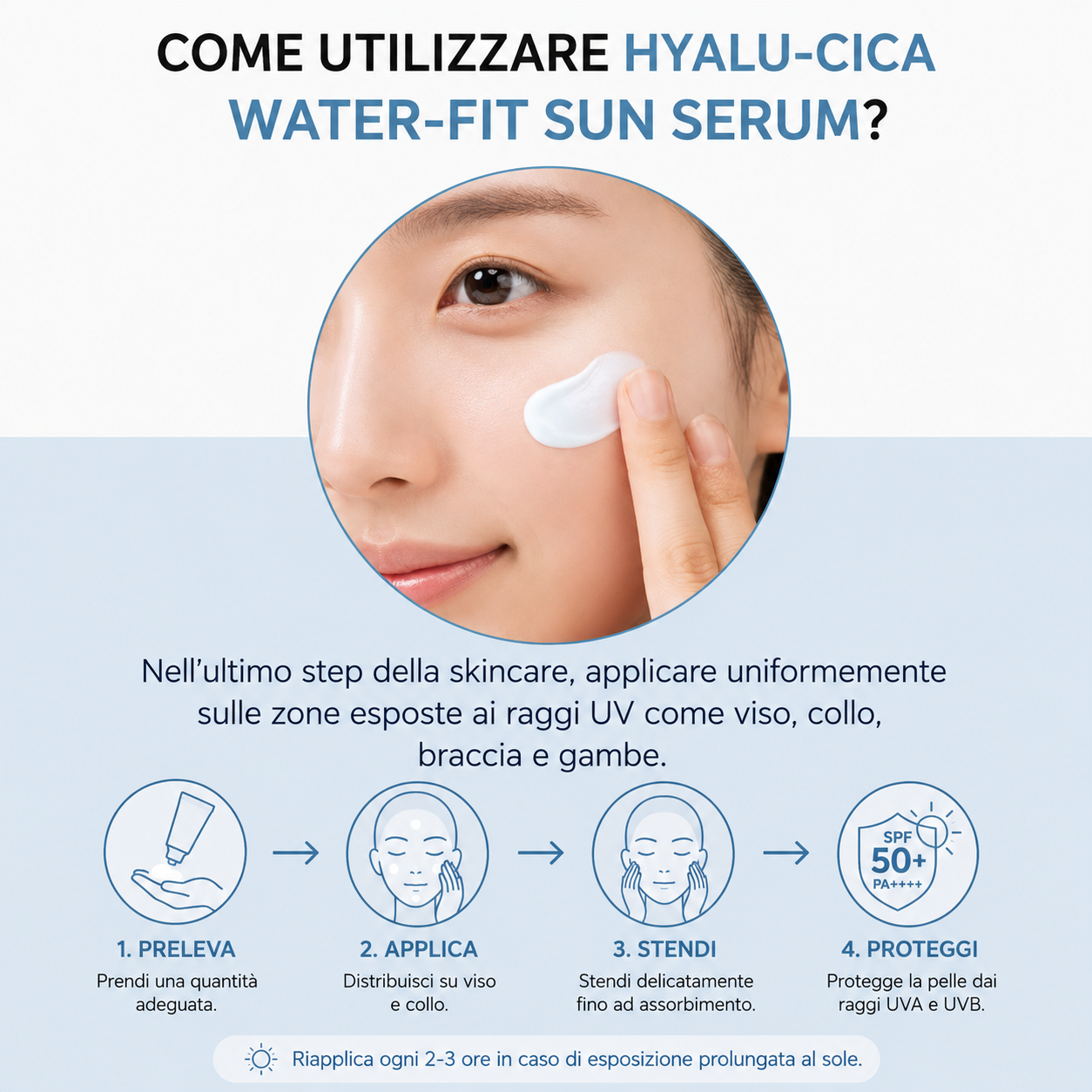 SKIN1004 - Hyalu Cica Water Fit Sun Serum SPF 50+