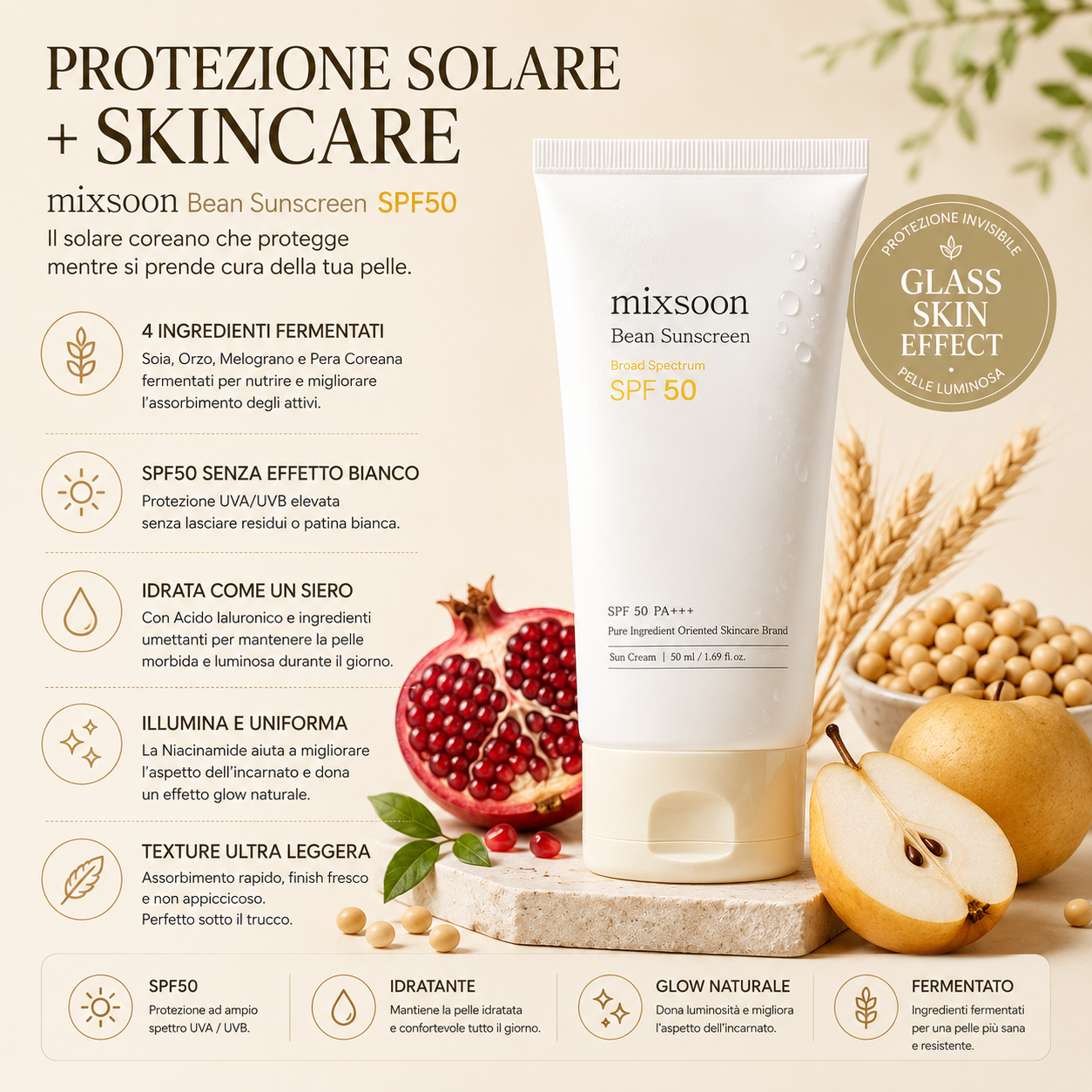 Mixsoon - Bean Sunscreen SPF 50