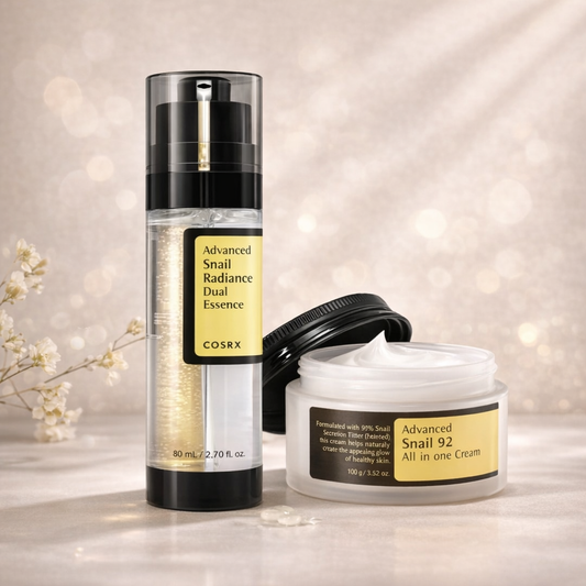 Cosrx - Snail Repair Serum™ Snail Repair Cream™ – Trattamento Viso alla Bava di Lumaca Rigenerante