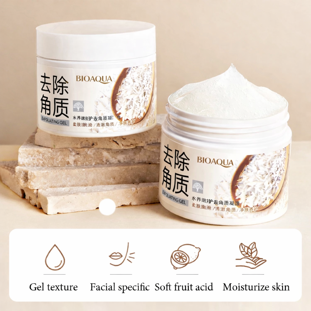 Bioaqua - Rice Glow™ Rice Exfoliating Facial Gel