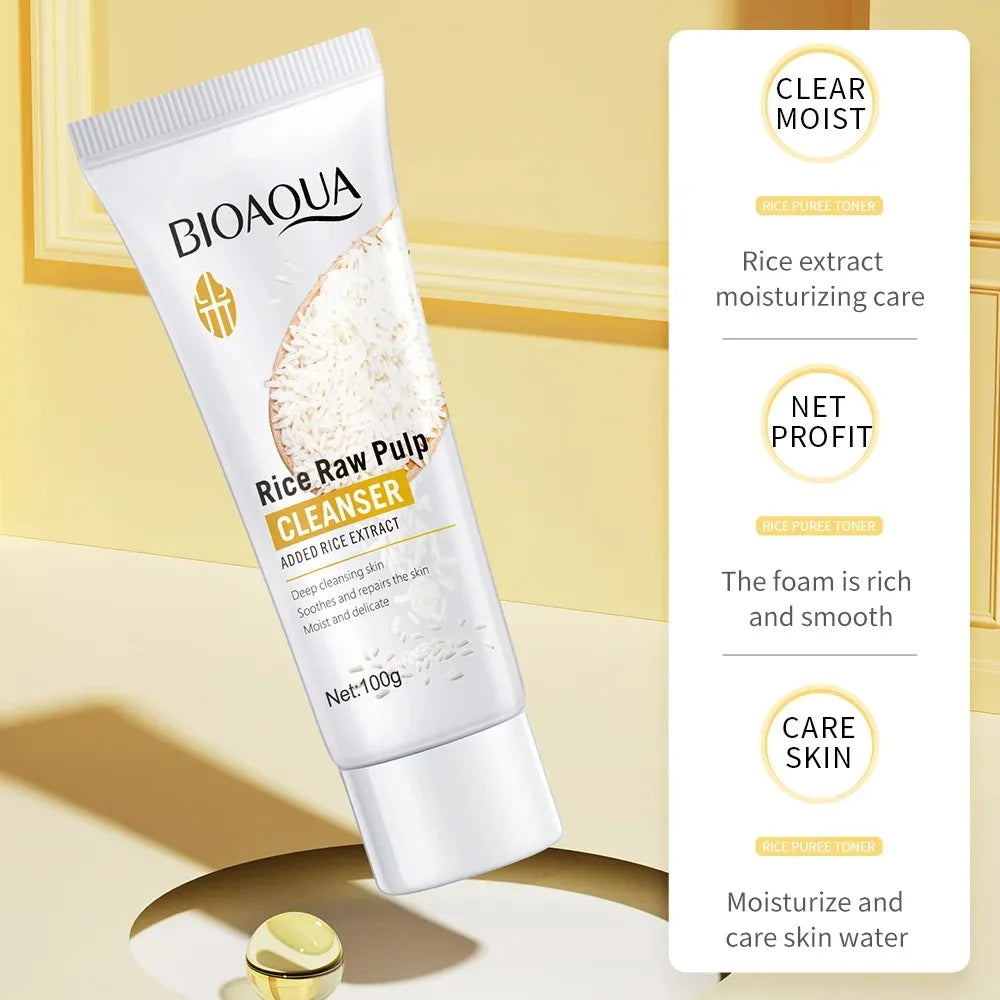 Bioaqua - Rice Glow Cleanser™ Hydrating Rice Facial Cleanser