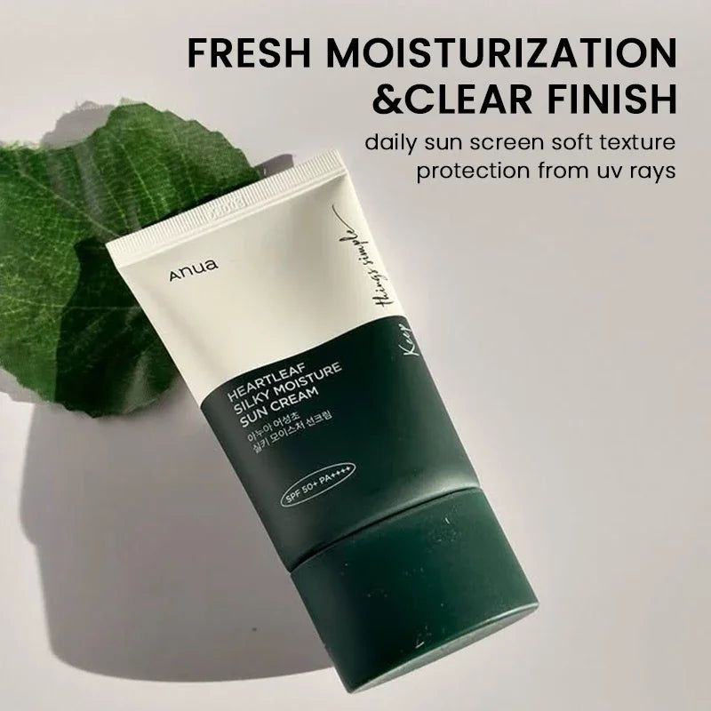 Anua - Heartleaf Silky Moisture Sun Cream™ SPF50+ PA++++ Sunscreen